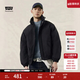 Levi's李维斯情侣同款简约休闲轻薄防寒舒适保暖羽绒服休闲外套 黑色 XL 女生建议拍小一码