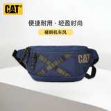 卡特（CAT）腰包轻便胸包斜挎包手机包PU潮个性iPad包户外运动男蓝84050