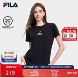 斐乐斐乐女装官方短袖T恤女 夏季基础简约时尚休闲短袖衫上衣 正黑色-BK 170/88A/L