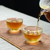 雅集茶具锤纹品茗杯品茶杯2只装 家用功夫茶具手工加厚功办公小茶杯子