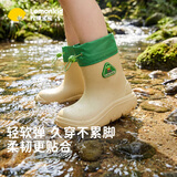 柠檬宝宝儿童雨鞋男女童雨靴防水防滑小孩上学水鞋束口户外轻便