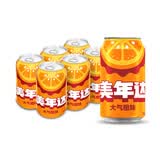 百事可乐美年达 大气橙味汽水碳酸饮料330ml*6听 新老包装随机