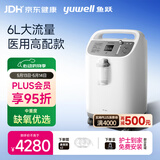 鱼跃(yuwell)6L升医用分子筛制氧机制氧带雾化中重度缺氧助呼吸8F-6W