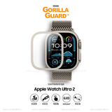 猩球卫士Apple Watch Ultra23SE钢化膜钛合金金属边框全覆盖防摔防刮花高铝玻璃防泼溅耐磨易安装零断触