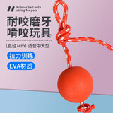 波奇多 穿绳弹力球大号 狗狗玩具耐咬磨牙宠物自嗨解闷神器大型犬宠物球