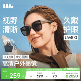 蕉下（beneunder）墨镜男女防晒太阳镜骑行眼镜开车墨镜方圆大框户外出游FD020