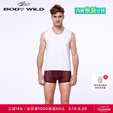 爱慕集团BODYWILD男士内衣透气网纱轻薄舒适装腰平角内裤红色本命年ZBN23EG4紫红170