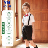 衣诺坊儿童演出服六一表演服饰幼儿园背带裤套装毕业照主持礼服