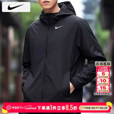 耐克（NIKE）男装2026春季新款运动服跑步上衣梭织连帽防风衣休闲夹克男士外套 拉链口袋/反光logo/热推款/晒图退10 【建议拍大一码】 2XL 【185】体重170~190斤左右