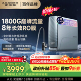史密斯（A.O.SMITH）佳尼特 蓝鲸1600G 家用净水器厨房专用台下用净水机直饮一体机 8年RO膜 冠军之选CR4200AE1价保618