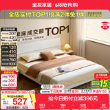 全友家居现代简约高箱储物收纳床主卧1.8米x2米双人大床家具政府补贴 【暖白色 | 高脚】单床 1.5x2米【爆款+性价比超高】