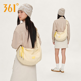361°斜挎包女2026新款大容量帆布饺子包轻便出游户外学生单肩背包女款
