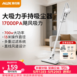 奥克斯（AUX）家用吸尘器手持地毯式低噪音小型迷你大功率强力吸尘器除尘机宠物家庭有线5米清洁猫狗毛发AXS-927 白色至尊版吸拖一体