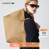 LACOSTE法国鳄鱼女包优雅大容量时尚单肩包托特包女|NF1888PO C87/卡其色 00