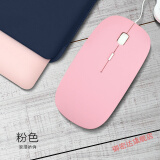 14英寸华为MateBook 14 2023款笔记本有线鼠标i7-10510U伸缩式静音鼠标御密达 粉色+鼠标垫