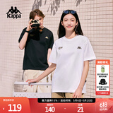 卡帕（Kappa）背靠背运动男士t恤短袖2026新款纯棉夏季跑步上衣女款K0D32TD21V
