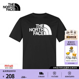 北面（The North Face）【经典款】短袖T恤男宽松棉质半袖户外休闲舒适透气春夏上新款 黑色 L /175