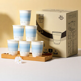 得力（deli）一次性双层纸杯 加厚500只280ml办公饮料隔热水杯子LL239-5A