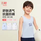 三枪童装3枚装A类弹力棉中大童男女童学生打底背心39075A1