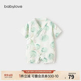babylove【啵啵水果茶】婴儿连体衣夏季竹棉山茶纱布男女宝宝衣服薄款透气