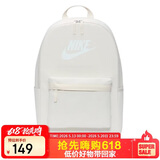耐克NIKE男女双肩包 书包  HERITAGE  休闲包DC4244-104白 均码