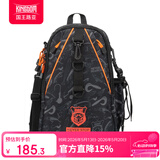 国王路亚路亚包多功能斜挎包双肩钓鱼背包耐磨防水布渔具包 黑色