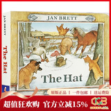 英文原版 The Hat 帽子 纸板书 汪培珽第五阶段 名家Jan Brett 儿童启蒙图画故事书 绿山墙
