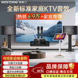 威斯汀【价保618】家庭ktv音响套装唱歌全套设备卡拉ok影院会议舞台商超家用客厅全新升级108音箱套装 108专业三分频+功放+K15+309
