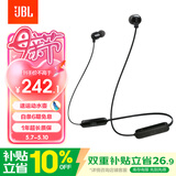 JBL TUNE 135BT蓝牙无线耳机 颈挂式运动耳机 无线立体声耳机 黑色