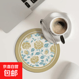 餐垫杯垫桌垫隔热垫子隔热垫防烫耐高温锅垫碗垫家用餐盘砂锅垫子 至臻花宴 14cm*14cm