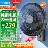 美的（Midea）壁扇壁挂电风扇宿舍摇头商用挂墙风扇食堂工业壁扇20吋大头扇摇头牛角扇 FW45-23E