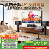威斯汀音响家庭ktv唱歌全套设备 卡拉ok点歌机语音点唱 客厅大功率10吋四分频音箱套装118套装
