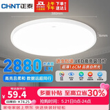 正泰吸顶灯LED卧室灯阳台过道灯具超薄三防灯白光高亮灯饰36W正白光