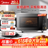 美的（Midea）M3升级款 家用变频微波炉平板式易清洁 800W微波速热智能菜单 钻石背板 微晶面板加热20L（PM20M2
