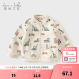 戴维贝拉（DAVE＆BELLA）春秋男童外套儿童男春装婴儿男孩棒球服秋冬摇粒绒夹克男装上衣 汽车印花DB396-X 110 cm(5T(建议身高100-110cm))