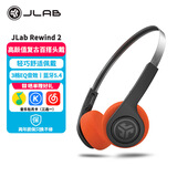 JLabRewind 2 复古头戴式耳机 时尚数码穿搭轻便小巧高颜值高音质音乐无线蓝牙耳机  520礼物 黑色