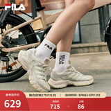 斐乐（FILA）【杨幂同款】女鞋老爹鞋运动鞋蘑菇鞋休闲鞋 白玛瑙灰/朴灰-WM 38.5