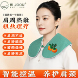 AI JOOU粗海盐袋热敷包肩颈椎热敷袋理疗袋 电加热披肩艾灸艾草热敷包 绿