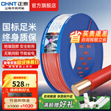 正泰（CHNT）电线铜芯电缆电源线BV1.5/2.5/4平方6平方国标纯铜家装硬电线 红色BV4（100米）