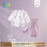 童恋初心宝宝夏季套装婴儿纯棉薄款婴幼儿九分袖夏天衣服男女童洋气小夏装