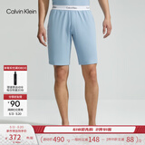 Calvin Klein内衣【520礼物冰美事系列】ck凉感抗菌居家睡衣短裤睡裤随心选 男士下装8I3-蓝山 M