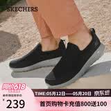 斯凯奇（Skechers）男鞋夏季一脚蹬运动鞋百搭休闲健步鞋软底舒适布鞋54626