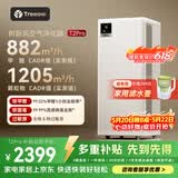 树新风空气净化器除甲醛异味除菌除花粉过敏认证家用宠物大空间全效T2pro净化器