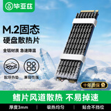 毕亚兹 M.2固态硬盘散热片NVME散热器NGFF散热马甲导热硅胶片铝合金散热贴片散热盔甲笔记本台式机SSD