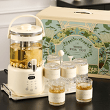 LAPULIAO乔迁新居礼物送朋友搬家入宅暖房花茶壶实用高档医师节礼物送医生 多功能丨白-养生桶全家福套装【礼盒装】