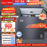 美的（Midea）深冻系列200L单温家用冰柜零下40度超低温冷柜减霜冷冻柜冷藏柜两用冰箱BD/BC-200KEM(E)国家补贴