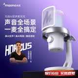 闪克（maono） 麦克风电脑无线收音麦游戏直播唱歌k歌录音降噪AI变音手机话筒台式桌面麦克风Horcus同款闪客dm40 DM40Pro白-配送双支架(Horcus同款)