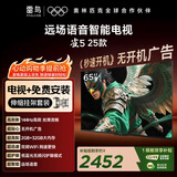 TCL雷鸟 【伸缩挂架送装一体】雀5 25款 一级能效 65英寸 144Hz高刷 智能液晶平板电视机65F295C