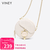 viney牛皮包包女包小众斜挎手机包单肩小圆包生日礼物高级感送女友老婆