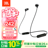 JBL TUNE 135BT蓝牙无线耳机 颈挂式运动耳机 无线立体声耳机 黑色